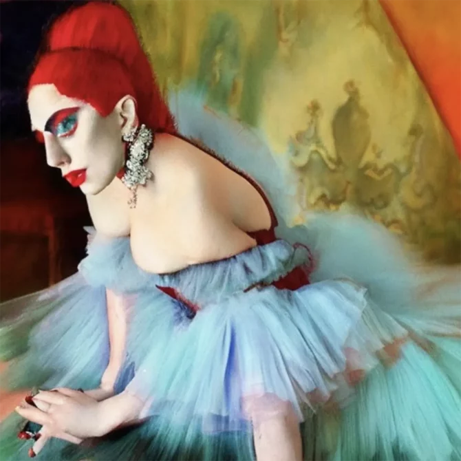 Lady Gaga in the style of Edgar Degas     4